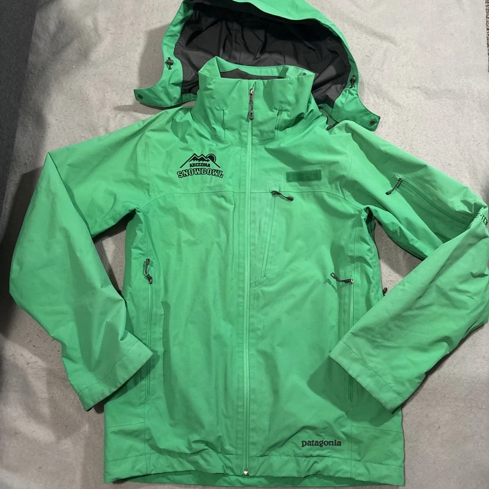 Patagonia Mens Jacket Front Country Small Green Gore Tex Rare - Picture 1 of 9